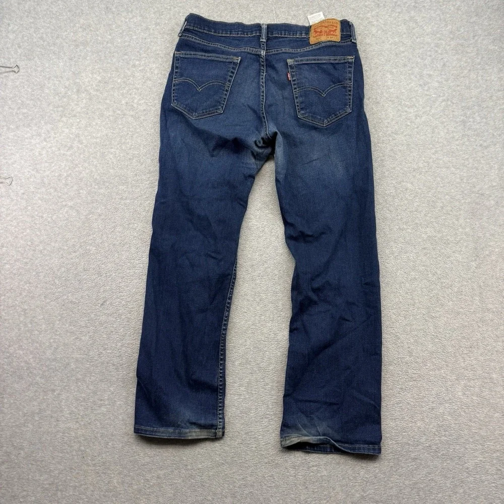 Men's Levi's 559 Relaxed Straight Leg Blue Jeans Men's 34x32 Stretch Denim